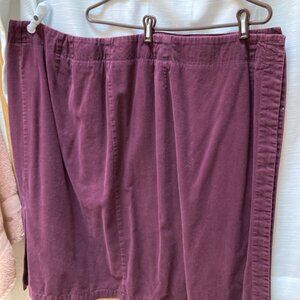 Burgandy Liz Claiborne Wrap Skirt